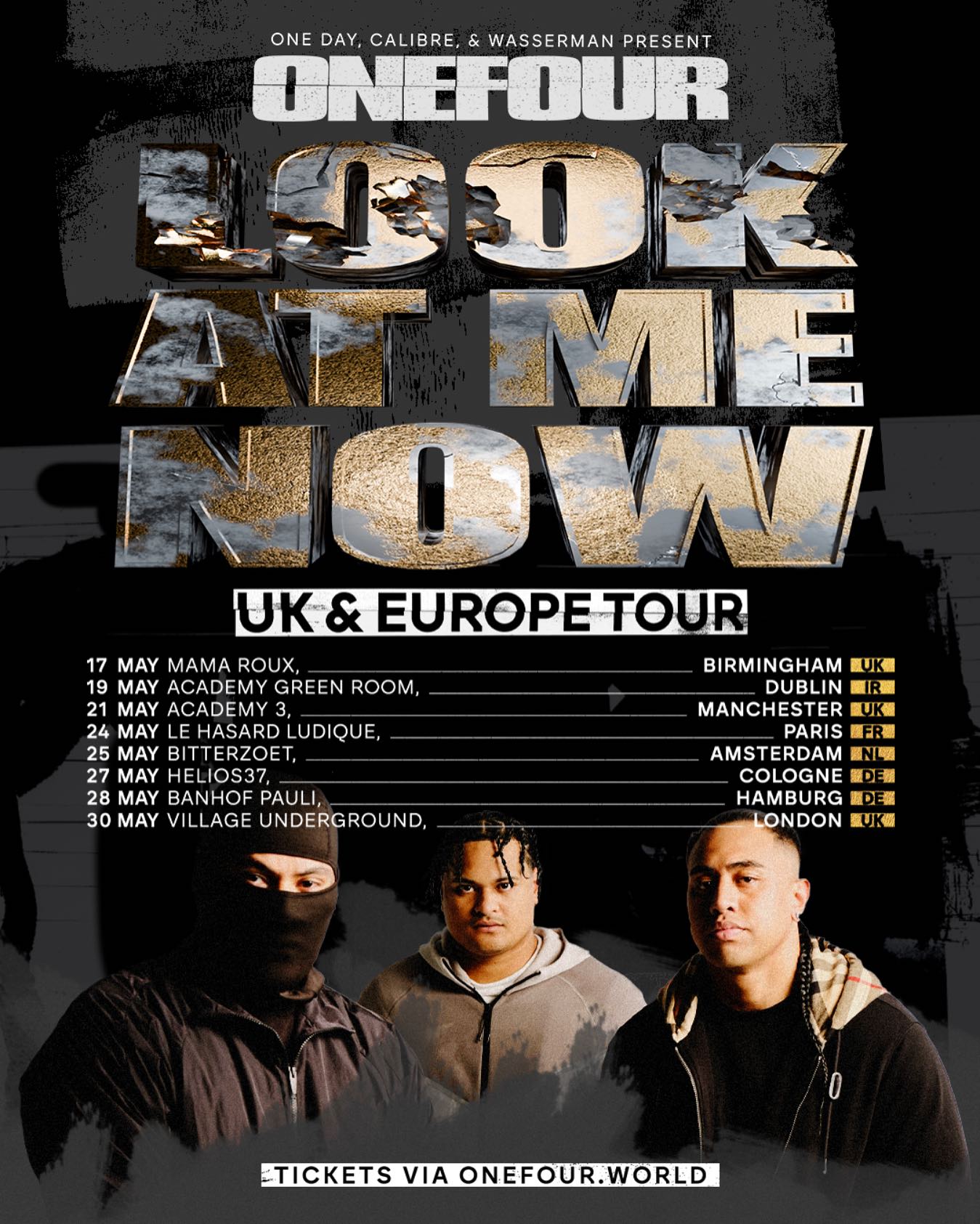 ONEFOUR  Look at Me Now Tour Poster 2025